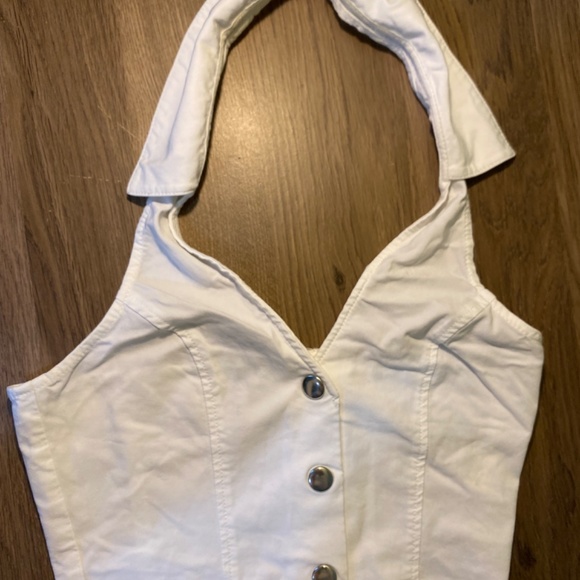 button up crop top - Picture 8 of 8